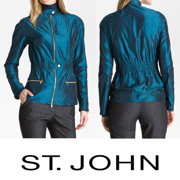 St. John Jackets & Blazers - St. John Yellow Label Tech Taffeta Jacket Small